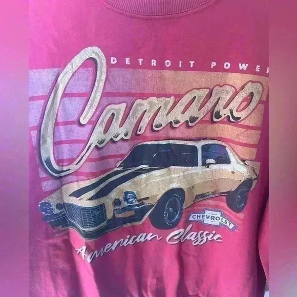 GM Official Camero Graphic lightweight Sweatshirt Size Large vintage style - Picture 2 of 4
